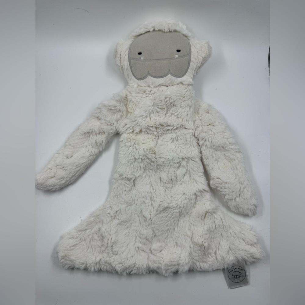 14" Slumberkins Off White YETI Snugggler Blanket Plush Security Lovey
